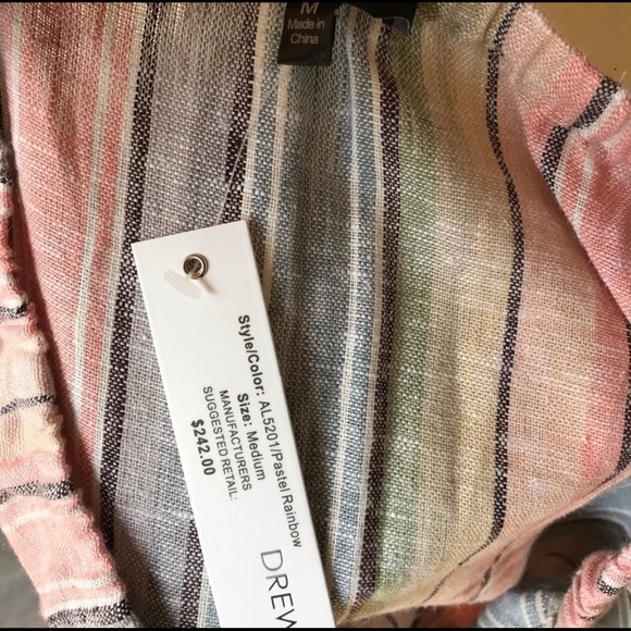 Drew Strapless Pastel Rainbow Pink Jumpsuit - Picture 7 of 7